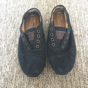 BLack TOMS cordones